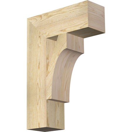 Ekena Millwork Westlake Block Rough Sawn Bracket, Douglas Fir, 6"W x 18"D x 26"H BKT06X18X26WTL05RDF